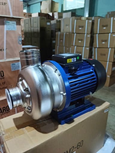 Bơm ly tâm trục ngang đầu inox cánh hở Maro DWO150T 1.5HP 380V 2 Bơm ly tâm trục ngang đầu inox cánh hở Maro DWO150T 1.5HP 380V 2
