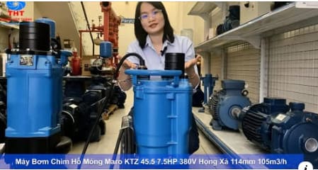 Máy bơm chìm hố móng Maro KTZ 611 11KW 380V 8