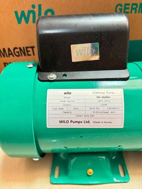 Máy bơm hóa chất dạng từ Wilo PM-250PES 0.25KW 220V 7