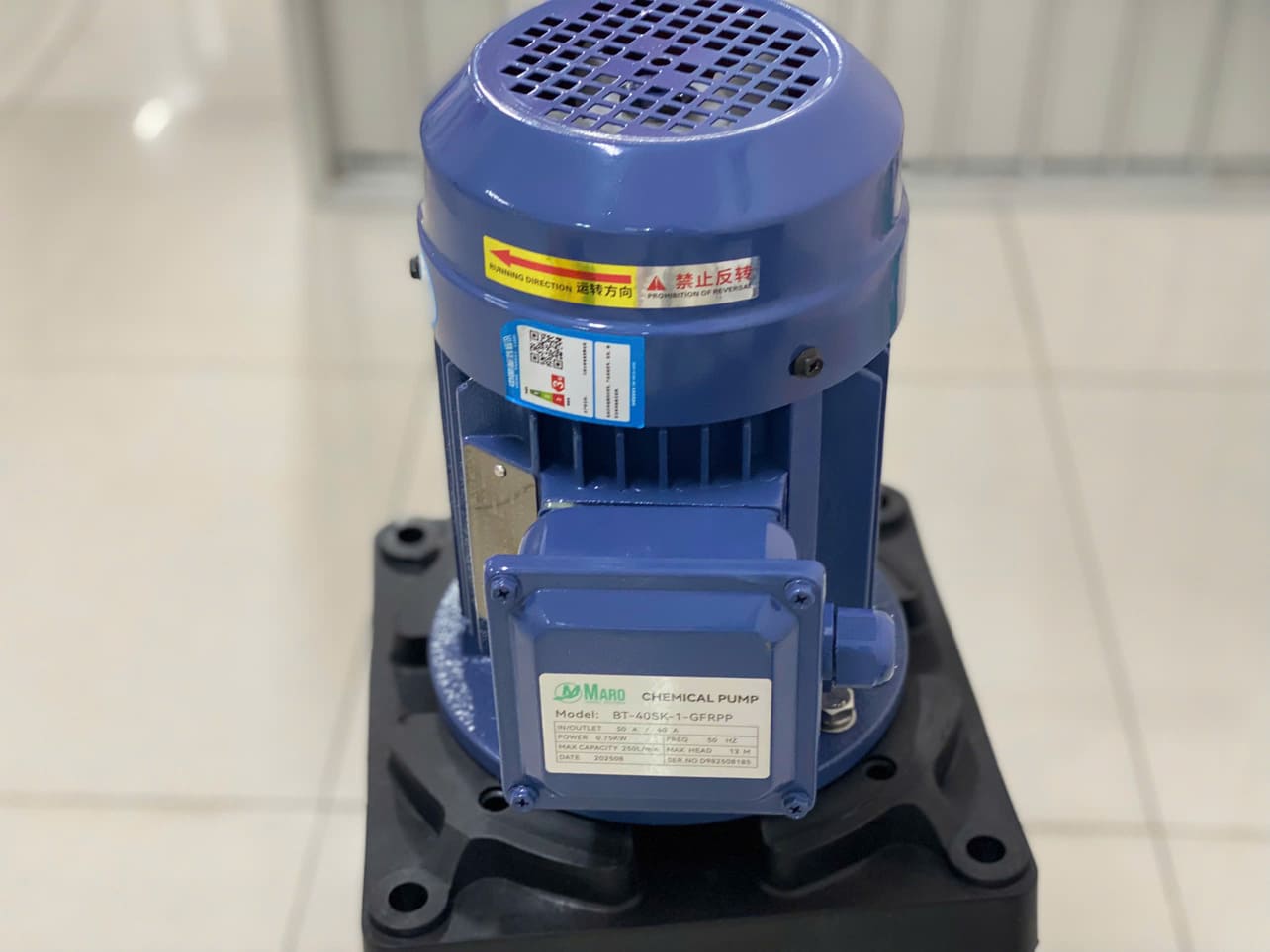 Bơm Trục Đứng Tự Mồi Maro BT-100SK-15-GFRPP (15HP, 380V) 8