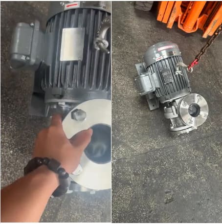 Máy bơm ly tâm trục ngang đầu inox GSD G37-100-2P-7.5HP 380V 6