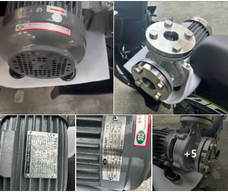Máy bơm ly tâm trục ngang đầu inox GSD G37-100-2P-7.5HP 380V 7