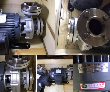 Máy bơm ly tâm trục ngang đầu inox GSD G37-100-2P-7.5HP 380V 11