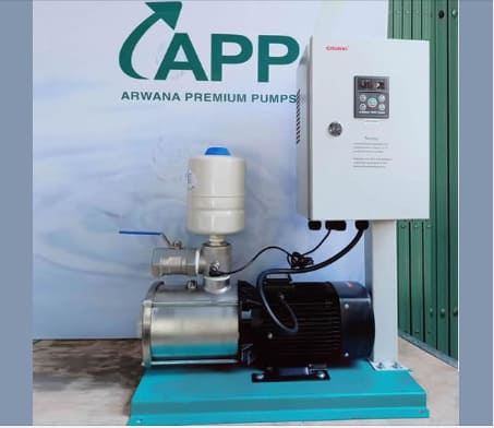 Bơm tăng áp biến tần APP HVF-54T 1HP 380V 9